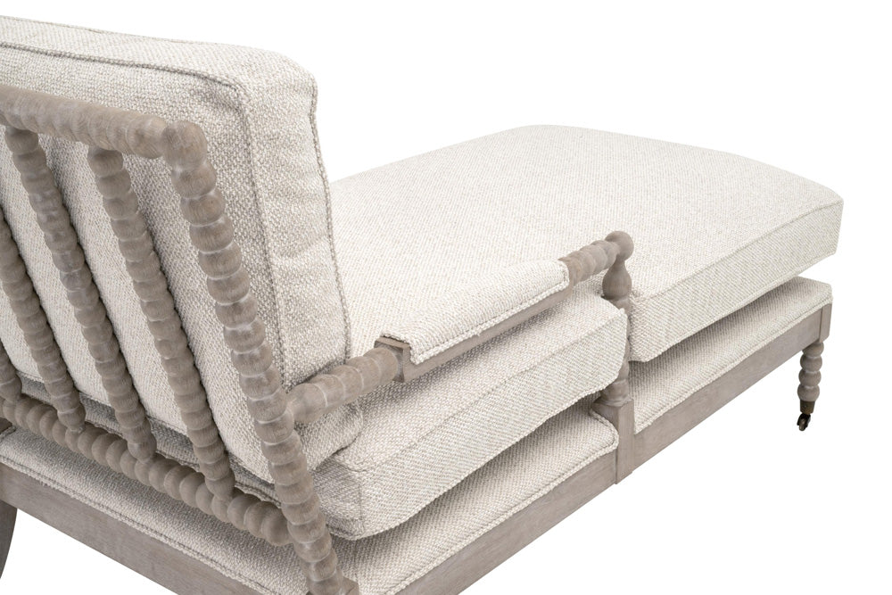 Essentials For Living - Stitch & Hand - Dining & Bedroom Rouleau Chaise Lounge - 6647.LGLIN/NG view 6