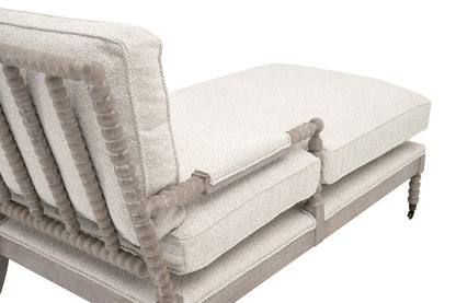 Essentials For Living - Stitch & Hand - Dining & Bedroom Rouleau Chaise Lounge - 6647.LGLIN/NG view 6