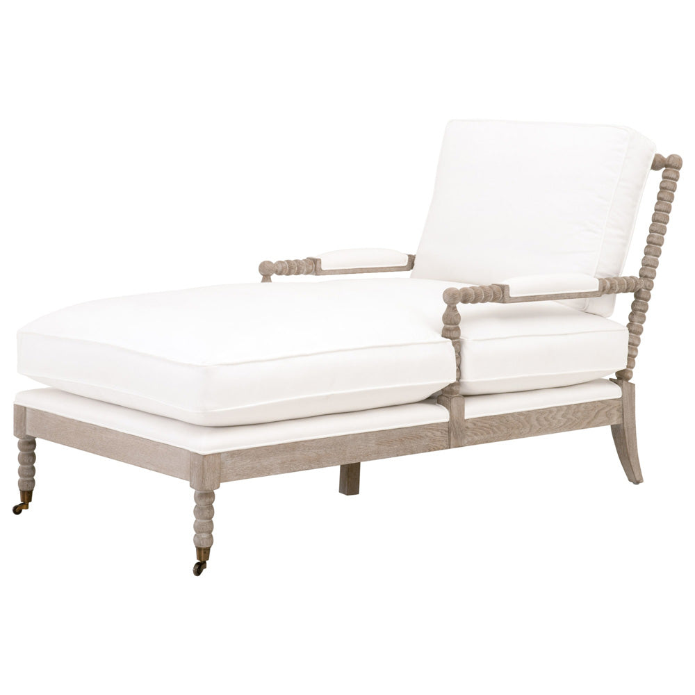 Essentials For Living - Stitch & Hand - Dining & Bedroom Rouleau Chaise Lounge - 6647.LPPRL/NG view 1