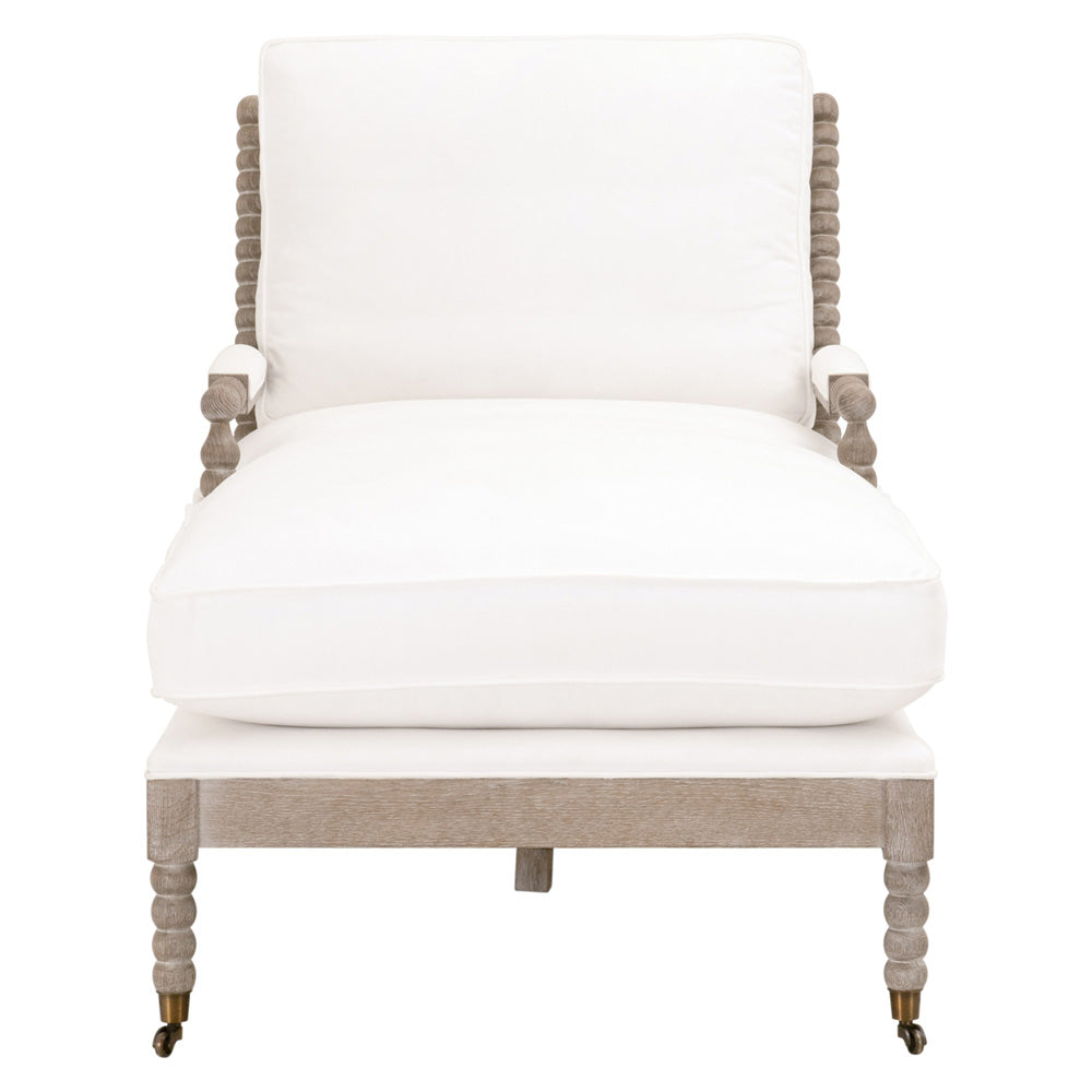 Essentials For Living - Stitch & Hand - Dining & Bedroom Rouleau Chaise Lounge - 6647.LPPRL/NG view 2