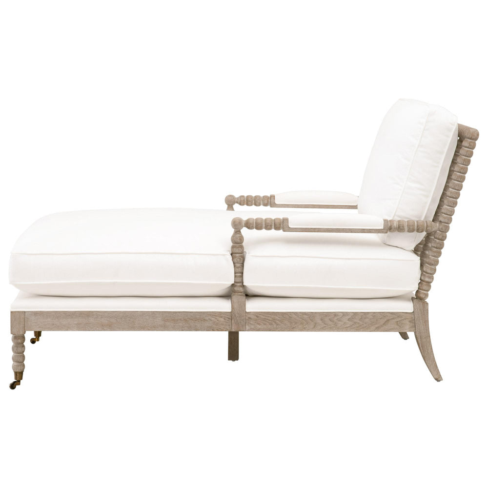 Essentials For Living - Stitch & Hand - Dining & Bedroom Rouleau Chaise Lounge - 6647.LPPRL/NG view 3