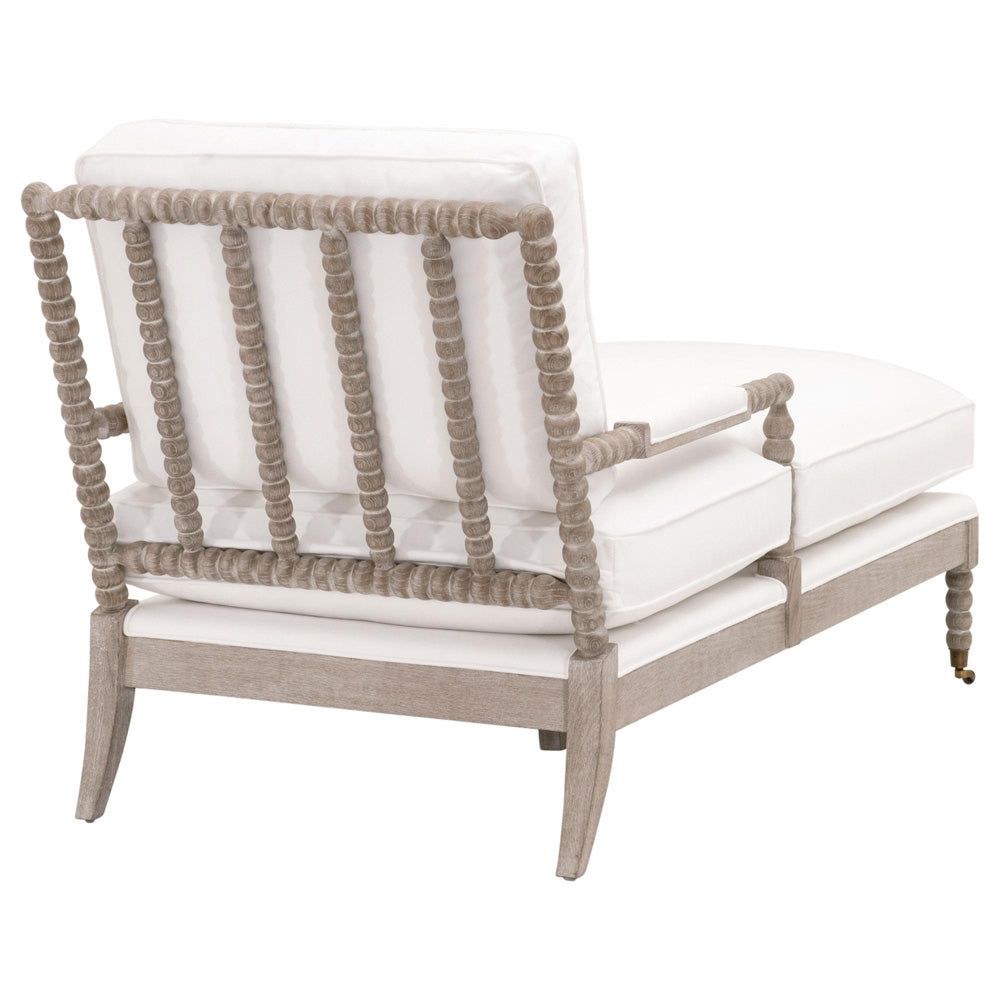Essentials For Living - Stitch & Hand - Dining & Bedroom Rouleau Chaise Lounge - 6647.LPPRL/NG view 4