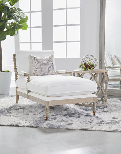 Essentials For Living - Stitch & Hand - Dining & Bedroom Rouleau Chaise Lounge - 6647.LPPRL/NG view 10