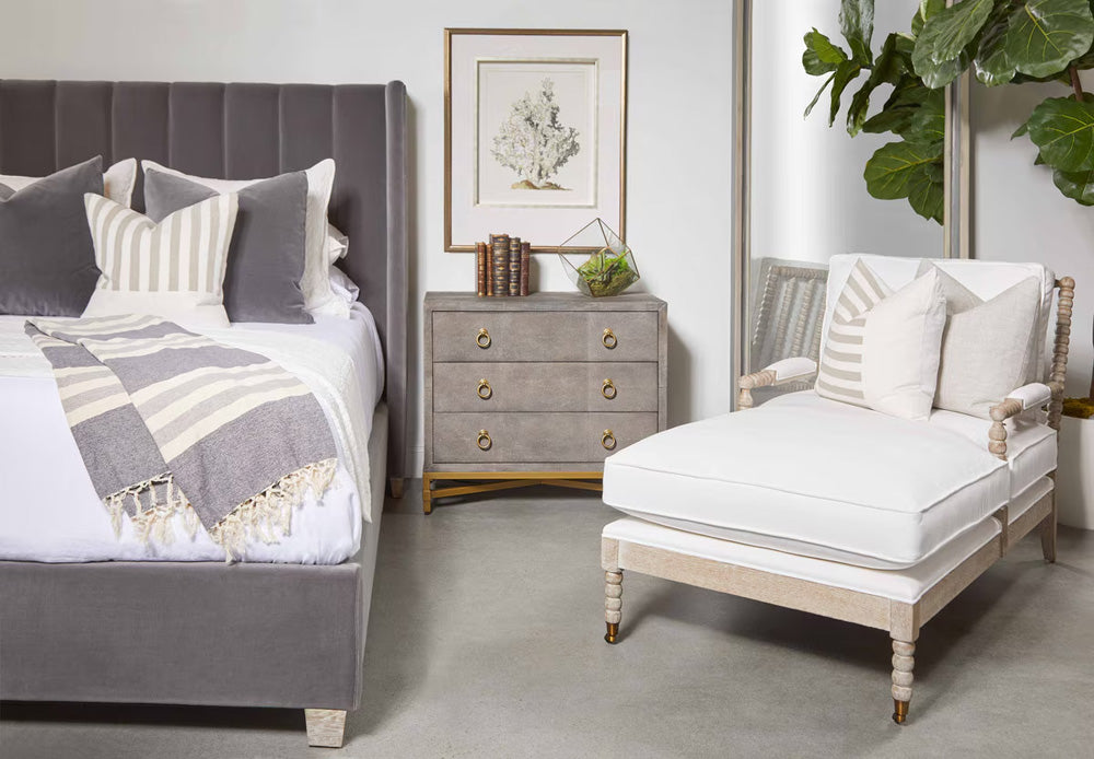 Essentials For Living - Stitch & Hand - Dining & Bedroom Rouleau Chaise Lounge - 6647.LPPRL/NG view 11