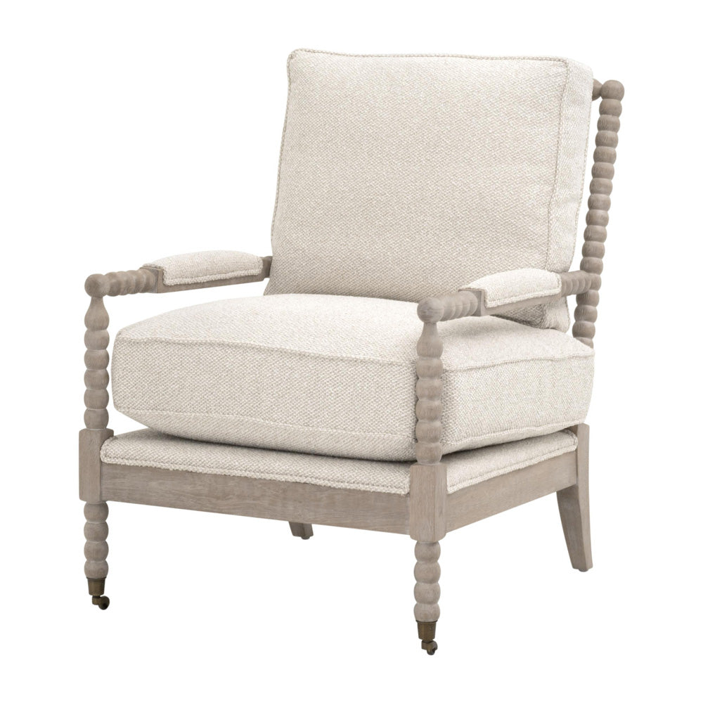 Essentials For Living - Stitch & Hand - Dining & Bedroom Rouleau Club Chair - 6648.LGLIN/NG view 2