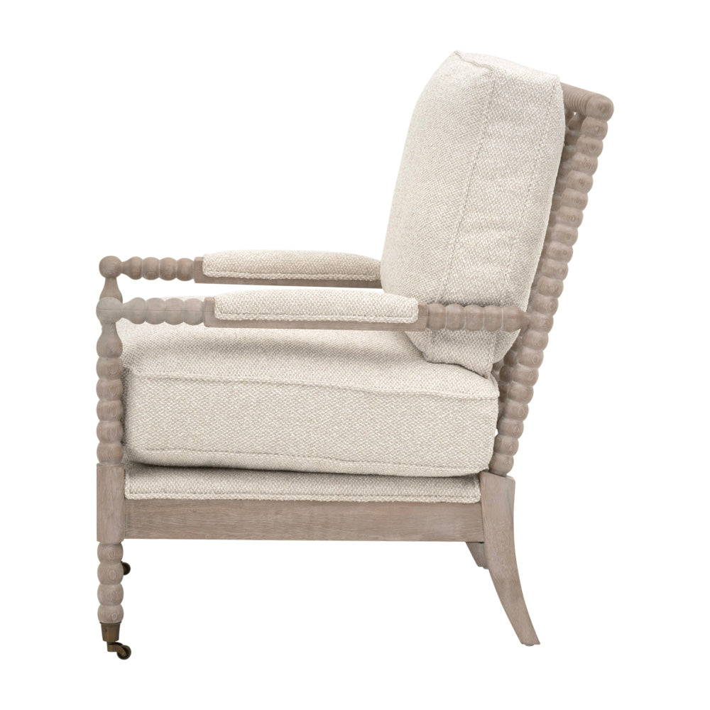 Essentials For Living - Stitch & Hand - Dining & Bedroom Rouleau Club Chair - 6648.LGLIN/NG view 3