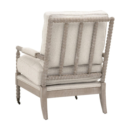 Essentials For Living - Stitch & Hand - Dining & Bedroom Rouleau Club Chair - 6648.LGLIN/NG view 4