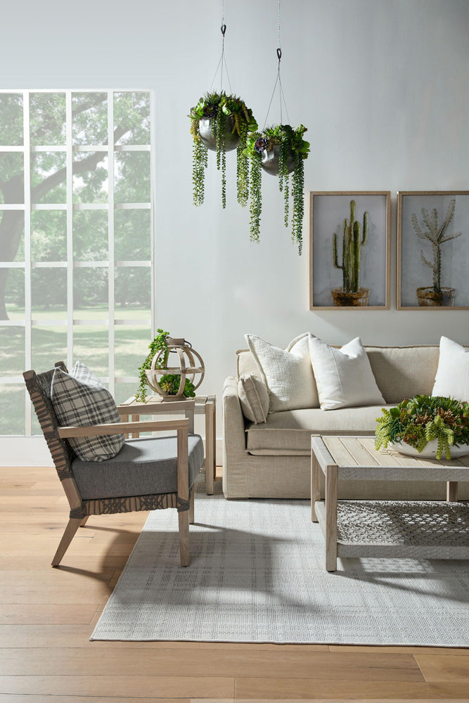 Essentials For Living - Stitch & Hand - Dining & Bedroom Thea Outdoor 90" Taper Arm Slipcover Sofa - 6726-3.ATWN view 8