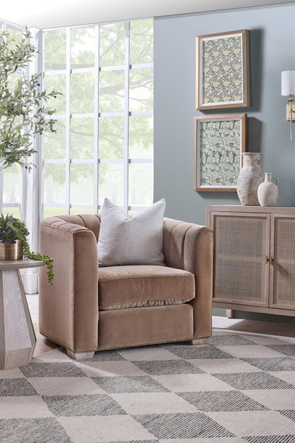 Essentials For Living - Stitch & Hand - Upholstery Bronx Channel Back Sofa Chair - 6615-1.CAR/NG view 8