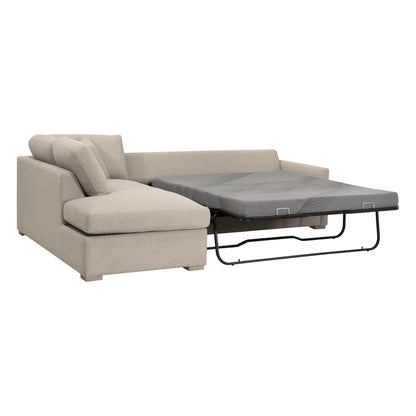 Essentials For Living - Stitch & Hand - Upholstery Clara 112"  Slim Arm Sleeper Queen LF Sectional - 6620-LFS.LGJUT/NG view 8
