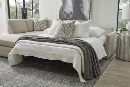 Essentials For Living - Stitch & Hand - Upholstery Clara 112"  Slim Arm Sleeper Queen LF Sectional - 6620-LFS.LGJUT/NG view 9