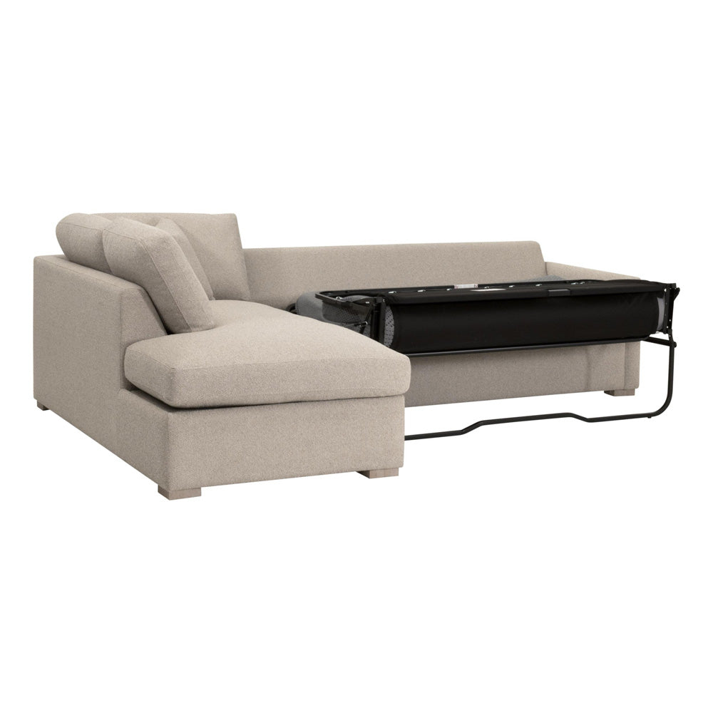 Essentials For Living - Stitch & Hand - Upholstery Clara 112"  Slim Arm Sleeper Queen LF Sectional - 6620-LFS.LGJUT/NG view 10