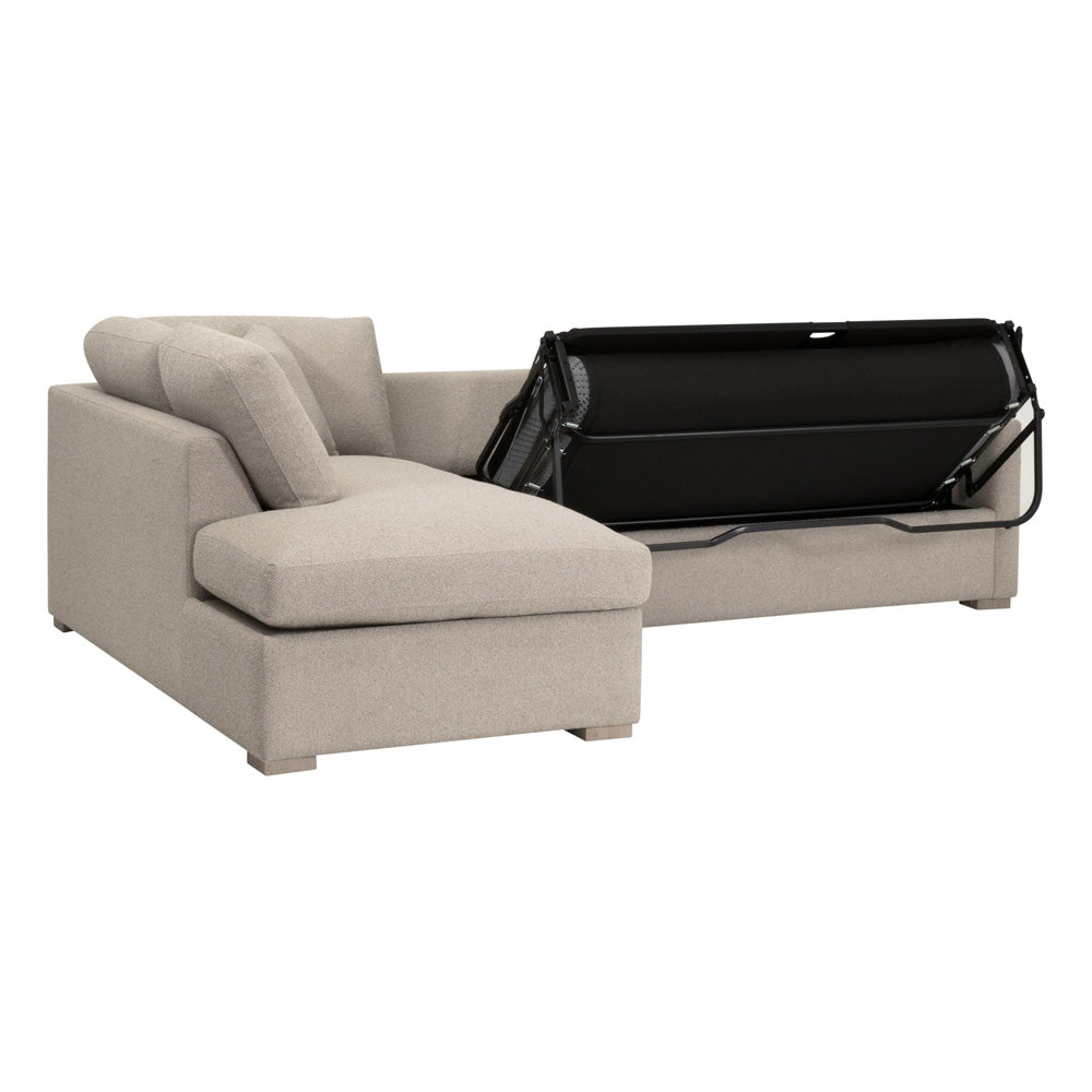 Essentials For Living - Stitch & Hand - Upholstery Clara 112"  Slim Arm Sleeper Queen LF Sectional - 6620-LFS.LGJUT/NG view 11