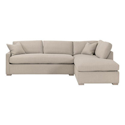 Essentials For Living - Stitch & Hand - Upholstery Clara 112" Slim Arm Sleeper Queen RF Sectional - 6620-RFS.LGJUT/NG view 1