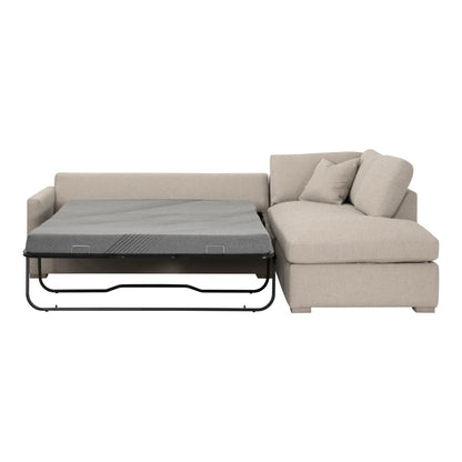 Essentials For Living - Stitch & Hand - Upholstery Clara 112" Slim Arm Sleeper Queen RF Sectional - 6620-RFS.LGJUT/NG view 3