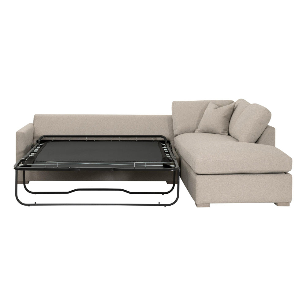 Essentials For Living - Stitch & Hand - Upholstery Clara 112" Slim Arm Sleeper Queen RF Sectional - 6620-RFS.LGJUT/NG view 4
