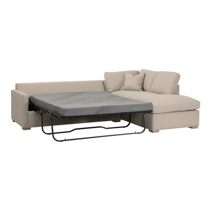 Essentials For Living - Stitch & Hand - Upholstery Clara 112" Slim Arm Sleeper Queen RF Sectional - 6620-RFS.LGJUT/NG view 8