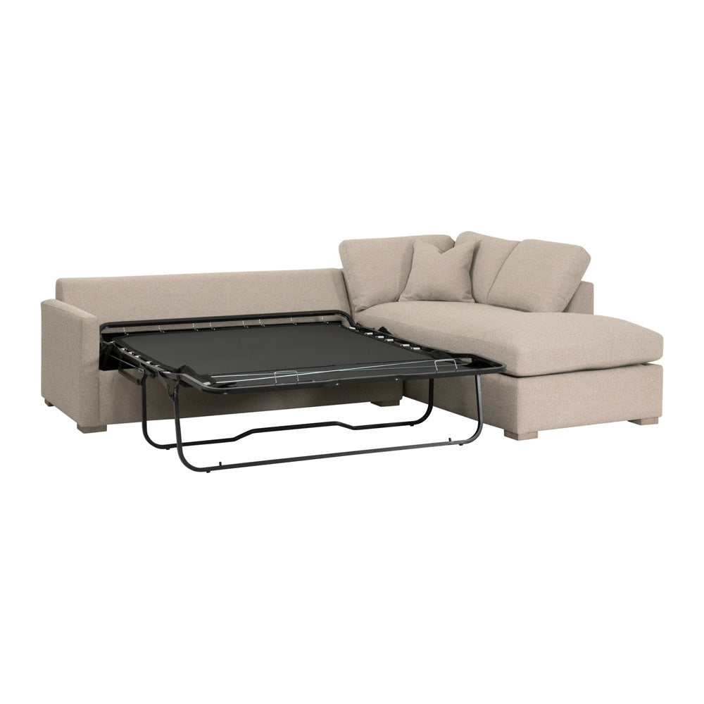 Essentials For Living - Stitch & Hand - Upholstery Clara 112" Slim Arm Sleeper Queen RF Sectional - 6620-RFS.LGJUT/NG view 9