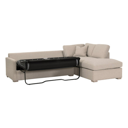 Essentials For Living - Stitch & Hand - Upholstery Clara 112" Slim Arm Sleeper Queen RF Sectional - 6620-RFS.LGJUT/NG view 10