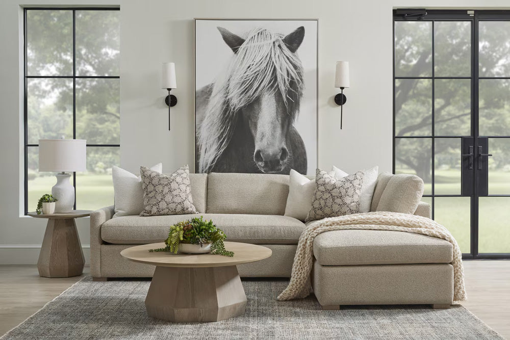 Essentials For Living - Stitch & Hand - Upholstery Clara 112" Slim Arm Sleeper Queen RF Sectional - 6620-RFS.LGJUT/NG view 11