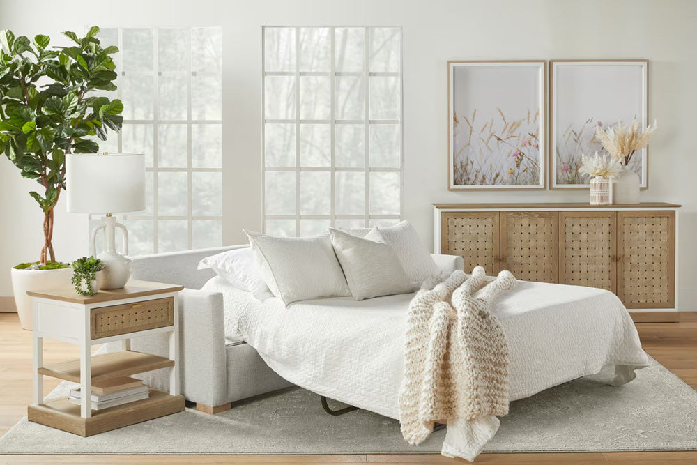 Essentials For Living - Stitch & Hand - Upholstery Clara 86" Slim Arm Queen Sleeper Sofa - 6620-3S.STO-BSK/NG view 12