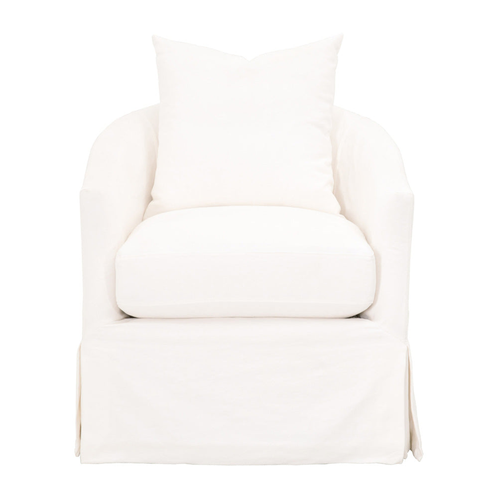 Essentials For Living - Stitch & Hand - Upholstery Faye Slipcover Swivel Club Chair - 6650.CRCRP view 1