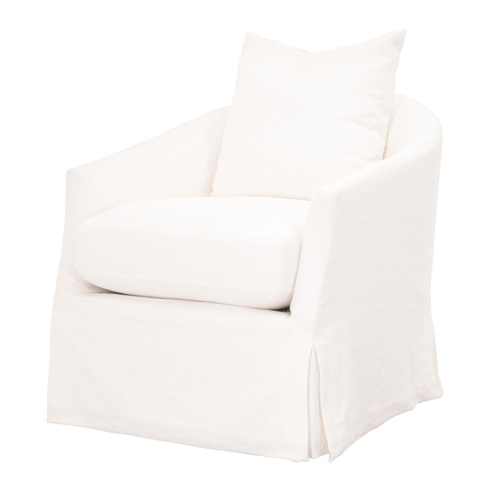 Essentials For Living - Stitch & Hand - Upholstery Faye Slipcover Swivel Club Chair - 6650.CRCRP view 2