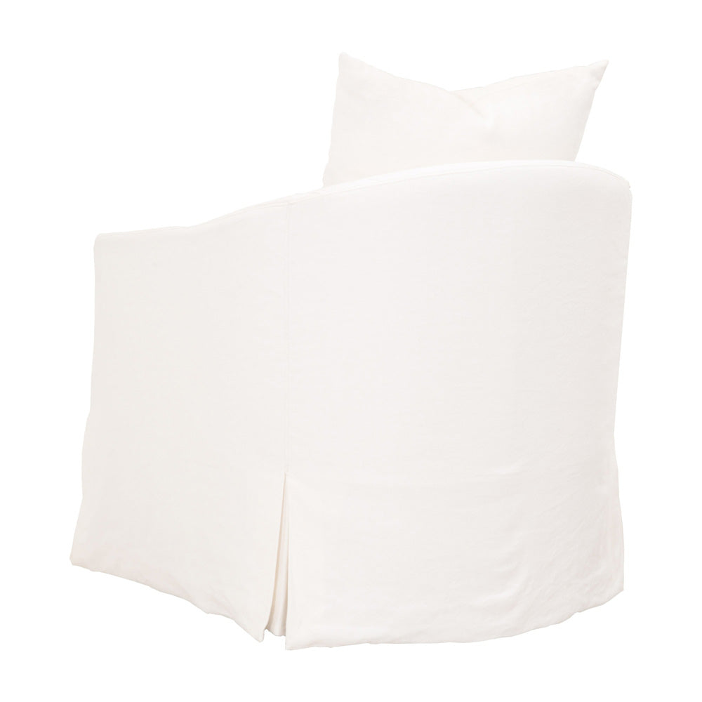 Essentials For Living - Stitch & Hand - Upholstery Faye Slipcover Swivel Club Chair - 6650.CRCRP view 4