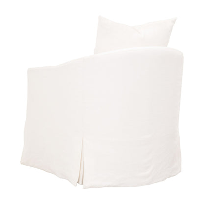Essentials For Living - Stitch & Hand - Upholstery Faye Slipcover Swivel Club Chair - 6650.CRCRP view 4