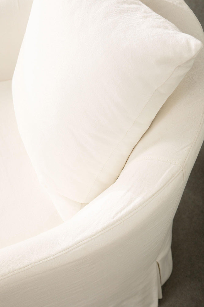 Essentials For Living - Stitch & Hand - Upholstery Faye Slipcover Swivel Club Chair - 6650.CRCRP view 6