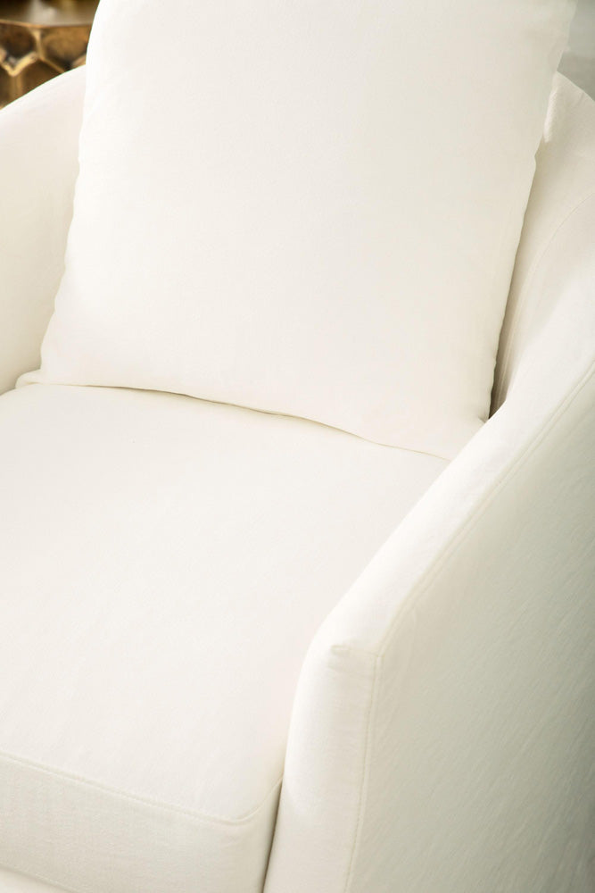 Essentials For Living - Stitch & Hand - Upholstery Faye Slipcover Swivel Club Chair - 6650.CRCRP view 7