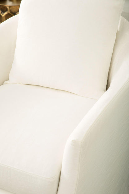 Essentials For Living - Stitch & Hand - Upholstery Faye Slipcover Swivel Club Chair - 6650.CRCRP view 7