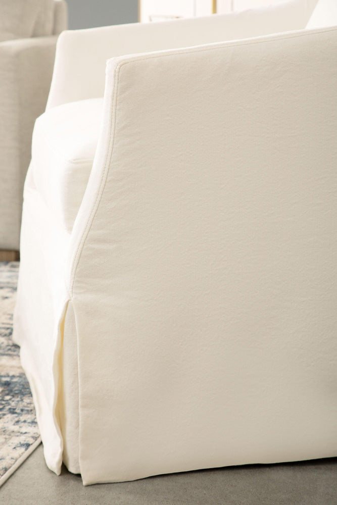 Essentials For Living - Stitch & Hand - Upholstery Faye Slipcover Swivel Club Chair - 6650.CRCRP view 8