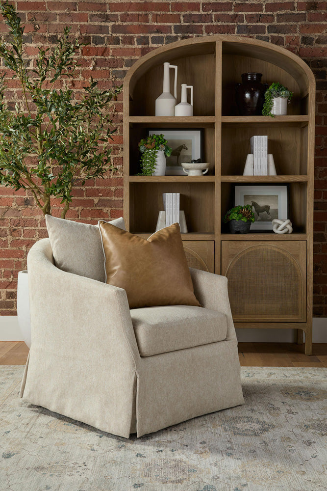 Essentials For Living - Stitch & Hand - Upholstery Faye Slipcover Swivel Club Chair - 6650.LHIVO view 9