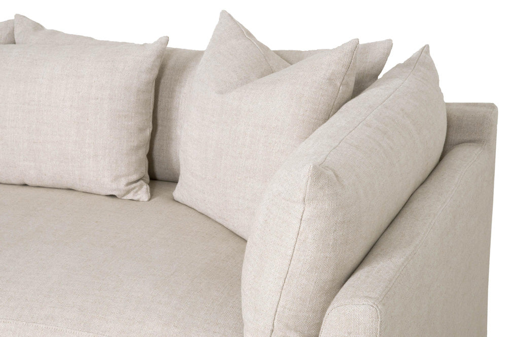 Essentials For Living - Stitch & Hand - Upholstery Haven 110" Lounge Slipcover LF Sectional - 6606-LF.BISQ view 4