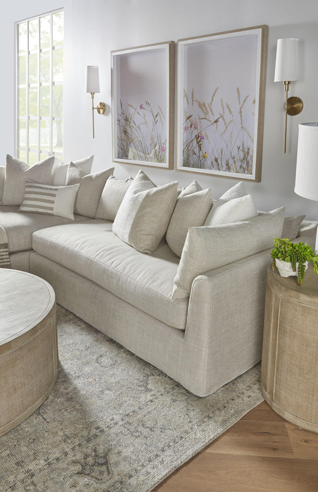 Essentials For Living - Stitch & Hand - Upholstery Haven 110" Lounge Slipcover LF Sectional - 6606-LF.BISQ view 6