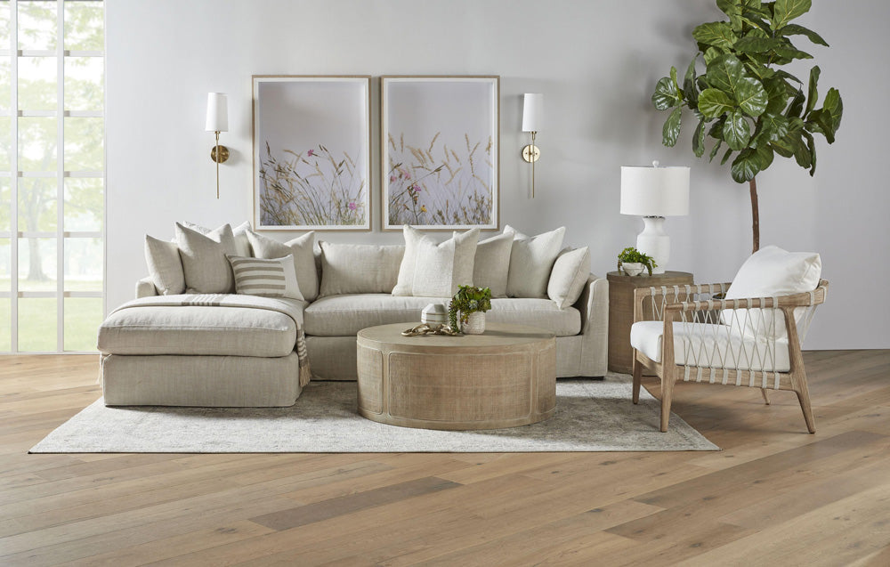 Essentials For Living - Stitch & Hand - Upholstery Haven 110" Lounge Slipcover LF Sectional - 6606-LF.BISQ view 7
