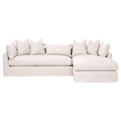 Essentials For Living - Stitch & Hand - Upholstery Haven 110" Lounge Slipcover RF Sectional - 6606-RF.BISQ view 1