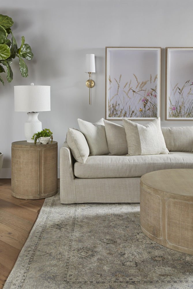 Essentials For Living - Stitch & Hand - Upholstery Haven 110" Lounge Slipcover RF Sectional - 6606-RF.BISQ view 5