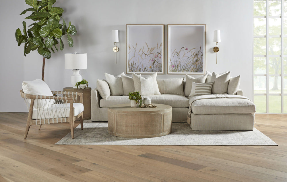 Essentials For Living - Stitch & Hand - Upholstery Haven 110" Lounge Slipcover RF Sectional - 6606-RF.BISQ view 7