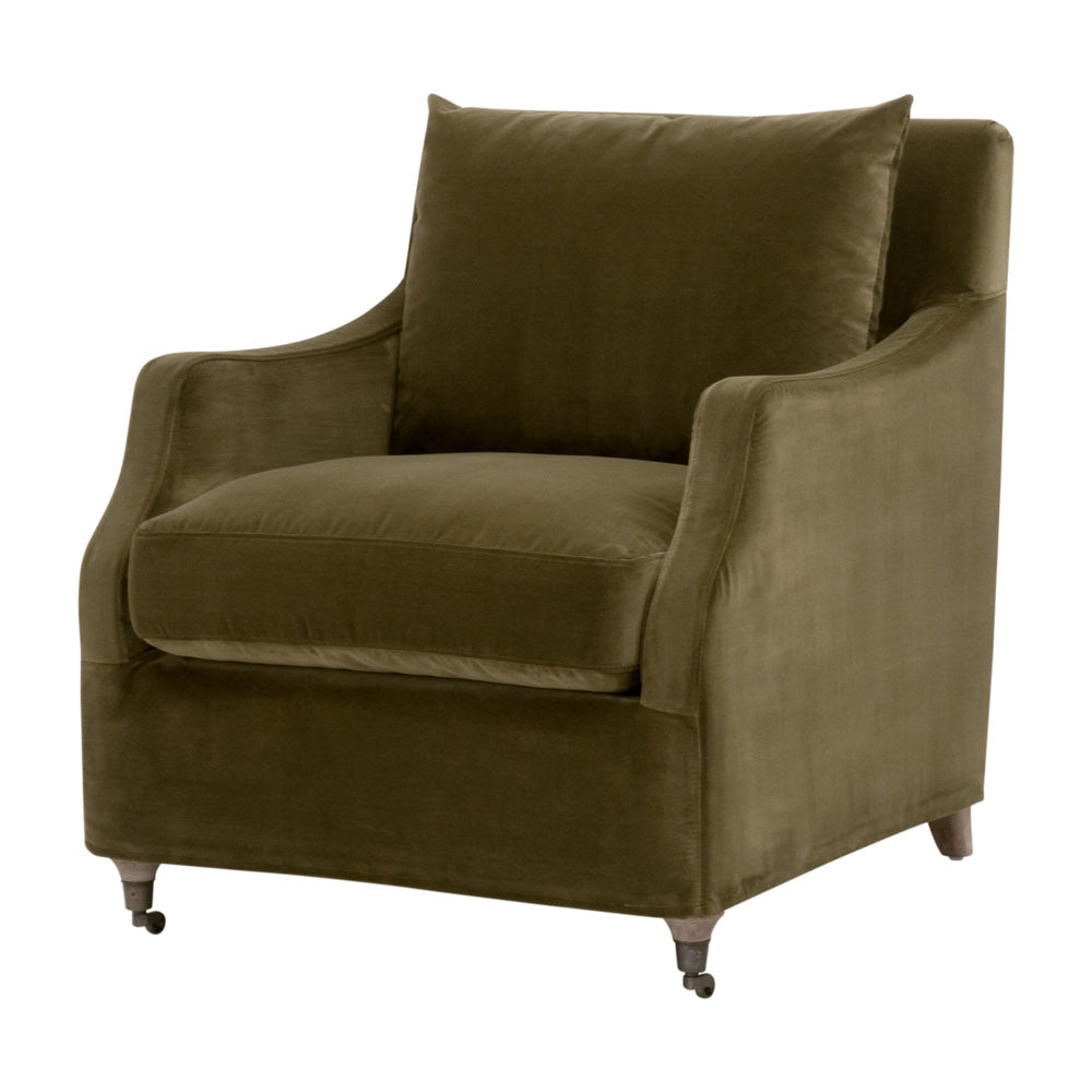 Essentials For Living - Stitch & Hand - Upholstery Jade Slipcover Club Chair - 6697.OLV/NG view 2