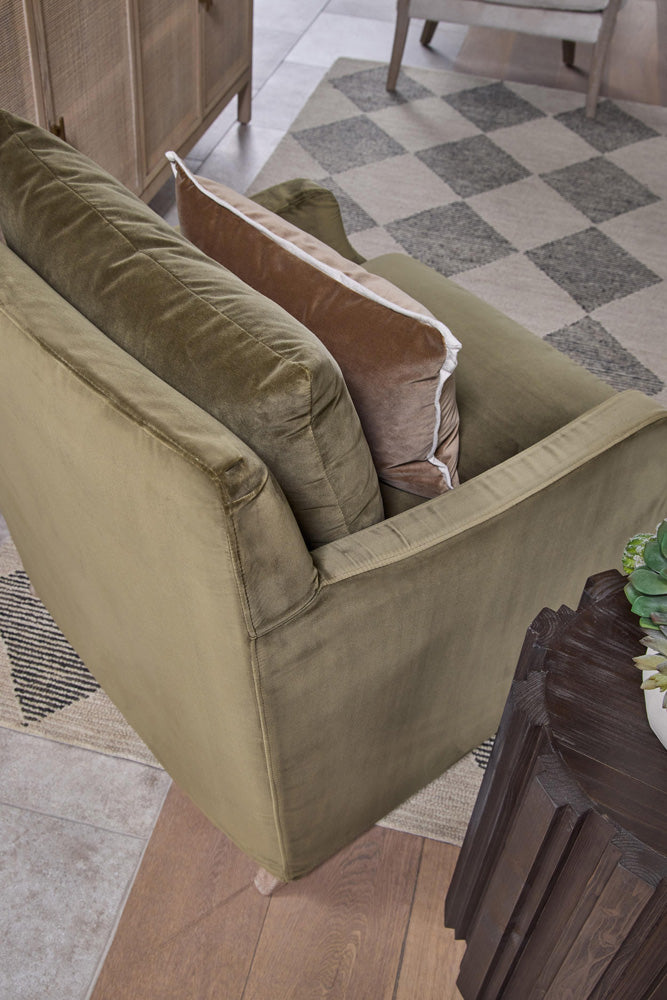 Essentials For Living - Stitch & Hand - Upholstery Jade Slipcover Club Chair - 6697.OLV/NG view 9