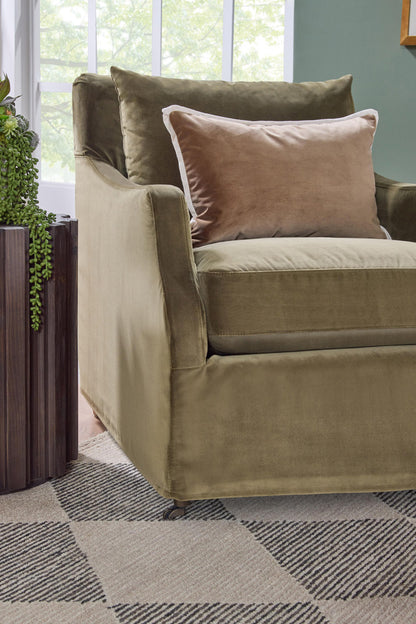 Essentials For Living - Stitch & Hand - Upholstery Jade Slipcover Club Chair - 6697.OLV/NG view 10