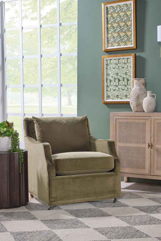 Essentials For Living - Stitch & Hand - Upholstery Jade Slipcover Club Chair - 6697.OLV/NG view 11