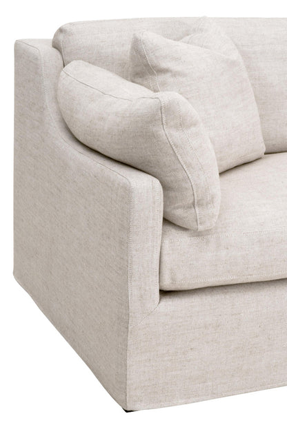 Essentials For Living - Stitch & Hand - Upholstery Lena 95" Slope Arm Slipcover Sofa - 6603-3.BISQ view 4