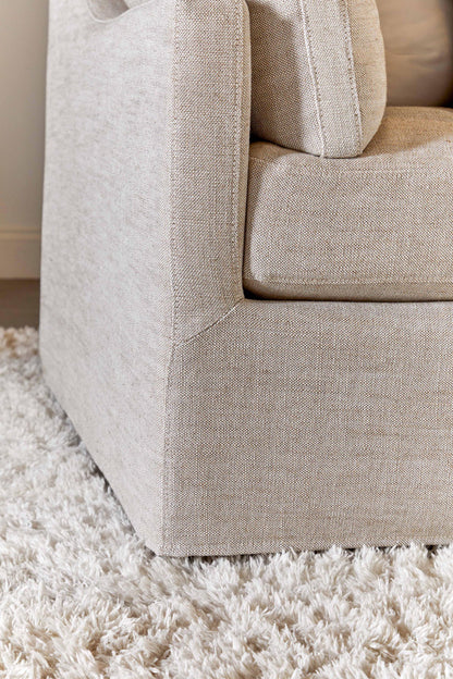 Essentials For Living - Stitch & Hand - Upholstery Lena 95" Slope Arm Slipcover Sofa - 6603-3.BISQ view 6