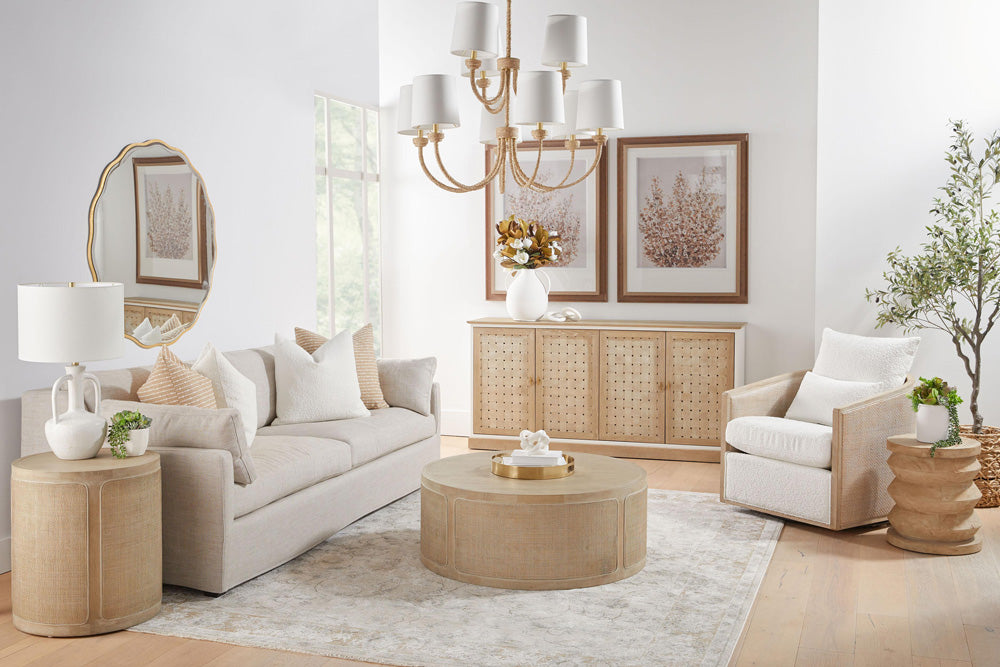 Essentials For Living - Stitch & Hand - Upholstery Lena 95" Slope Arm Slipcover Sofa - 6603-3.BISQ view 12
