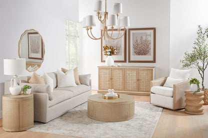 Essentials For Living - Stitch & Hand - Upholstery Lena 95" Slope Arm Slipcover Sofa - 6603-3.BISQ view 12
