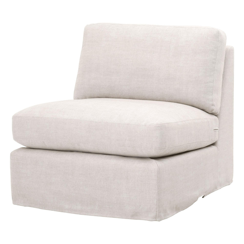 Essentials For Living - Stitch & Hand - Upholstery Lena Modular Slipcover 1-Seat Armless Chair - 6603-1S.BISQ view 2