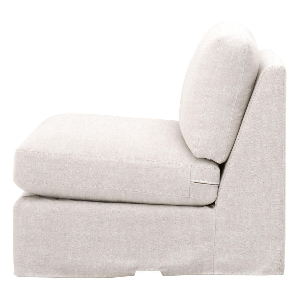 Essentials For Living - Stitch & Hand - Upholstery Lena Modular Slipcover 1-Seat Armless Chair - 6603-1S.BISQ view 3